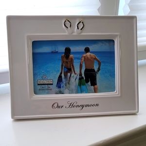 Ceramic Honeymoon  4x6 Picture Frame